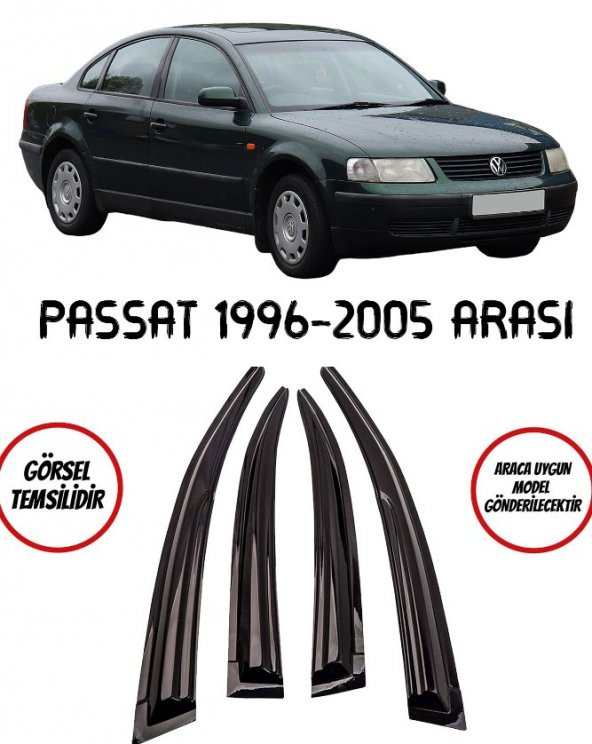 Volkswagen Passat Cam Rüzgarlığı 4lü 1996-2005 Arası ürün görseli 1