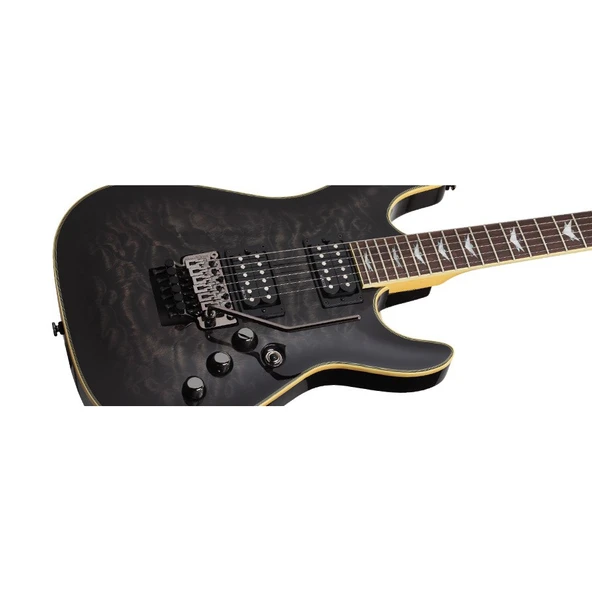 Schecter Omen Extreme 6 FR Elektro Gitar (Thru Black) - Resim 5
