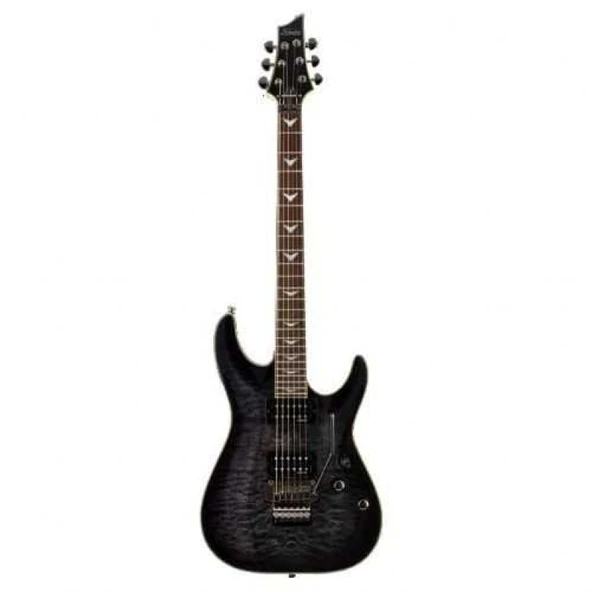 Schecter Omen Extreme 6 FR Elektro Gitar (Thru Black) ürün görseli 1