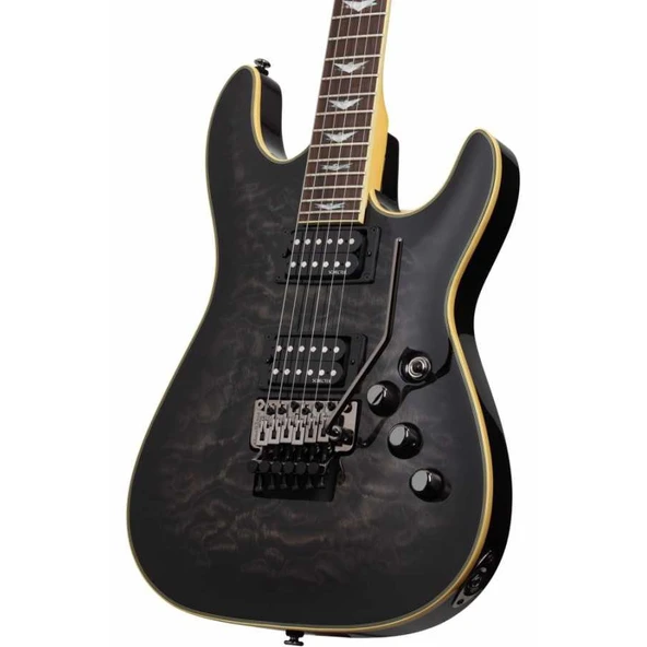 Schecter Omen Extreme 6 FR Elektro Gitar (Thru Black) - Resim 4