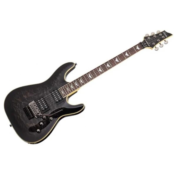 Schecter Omen Extreme 6 FR Elektro Gitar (Thru Black) - Resim 3