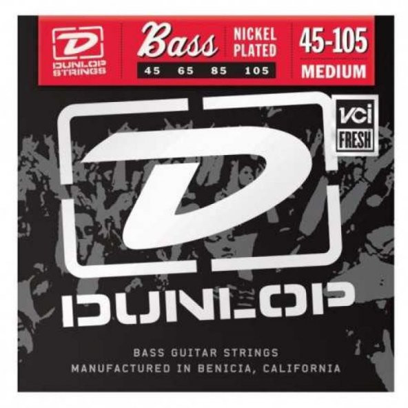 Jim Dunlop DBN45105 4 Telli Bas Gitar Teli (45-105) ürün görseli 1