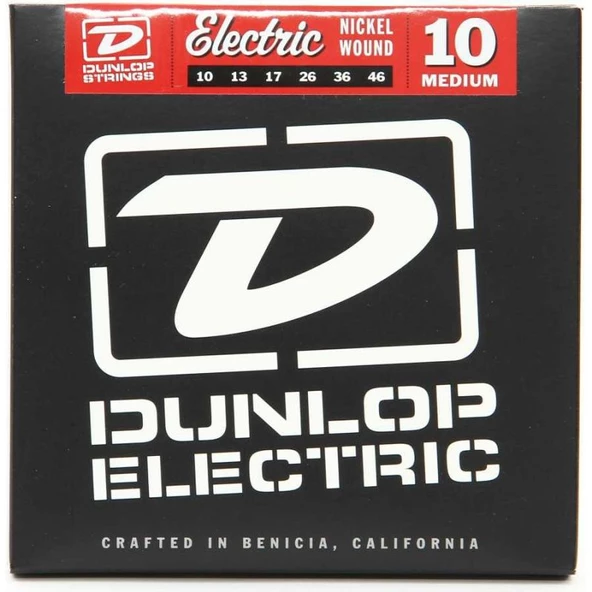 Jim Dunlop DEN1046 Nickel Wound Medium Elektro Gitar Teli (10-46) ürün görseli 1