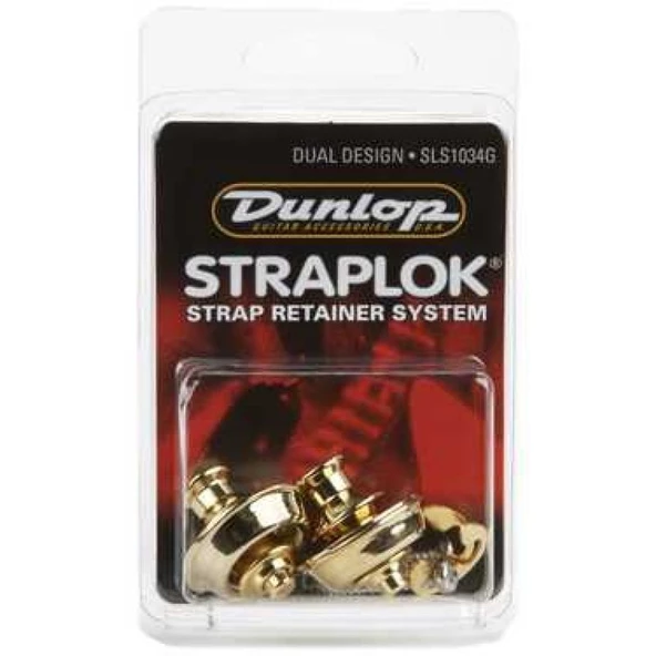 Jim Dunlop Straplok Dual Design Gold Askı Kilidi ürün görseli 1