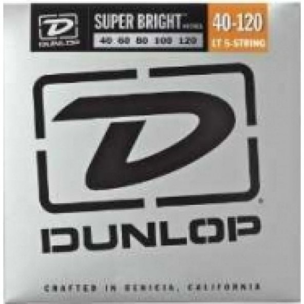 Jim Dunlop DBSBN40120 Nickel 5 Telli Bas Gitar Seti (40-120) ürün görseli 1