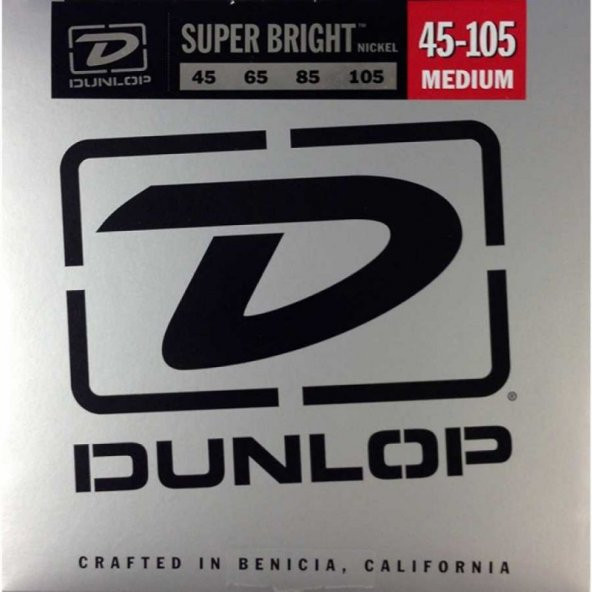Jim Dunlop DBSBN45105 Nickel 4 Telli Bas Gitar Teli (45-105) ürün görseli 1