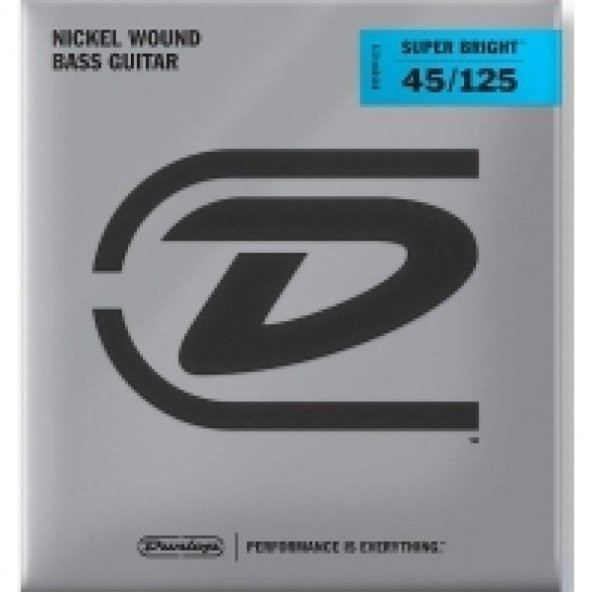 Jim Dunlop DBSBN45125 Super Bright Nickel Wound 5 Telli Bas Gitar Teli (45-125) ürün görseli 1