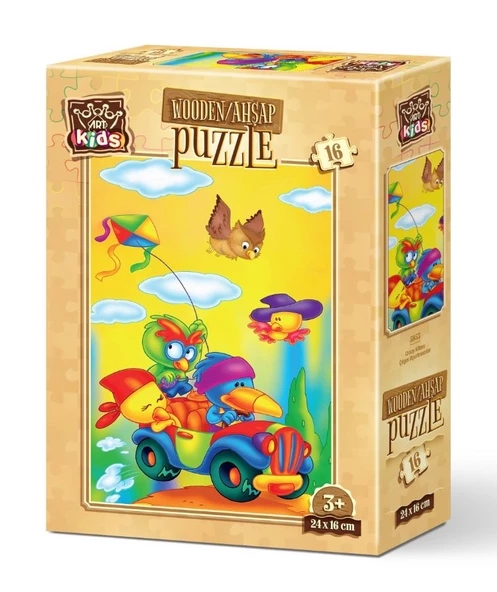 Art Kids Çılgın Uçurtmacılar 16 Parça Ahşap Puzzle ürün görseli 1