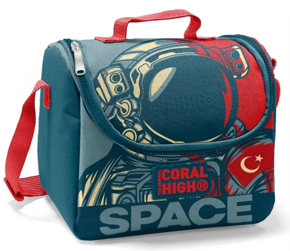 Coral High Astoronot Baskılı Termoslu Beslenme Çantası - Erkek Çocuk ürün görseli 1