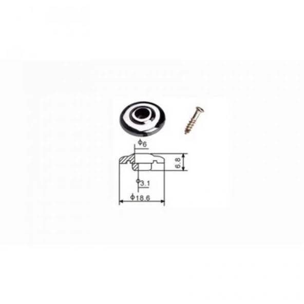 Dr. Parts SR2/CR Bass String Retainers (Krom) ürün görseli 1