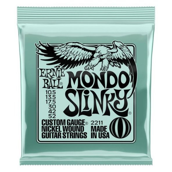 ERNIE BALL P02211 - Mondo Slinky Nickel Wound 10.5-52 Elektro Gitar Teli ürün görseli 1