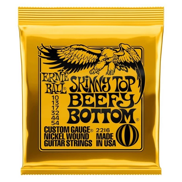 ERNIE BALL P02216 - Skinny Top Beefy Bottom Slinky Nickel Wound 10-54 Elektro Gitar Teli ürün görseli 1