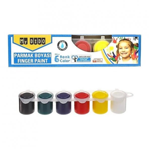 Parmak Boyası 6 Renk 1 Paket My Dido 6 Lı Parmak Boyası 1 Paket ürün görseli 1
