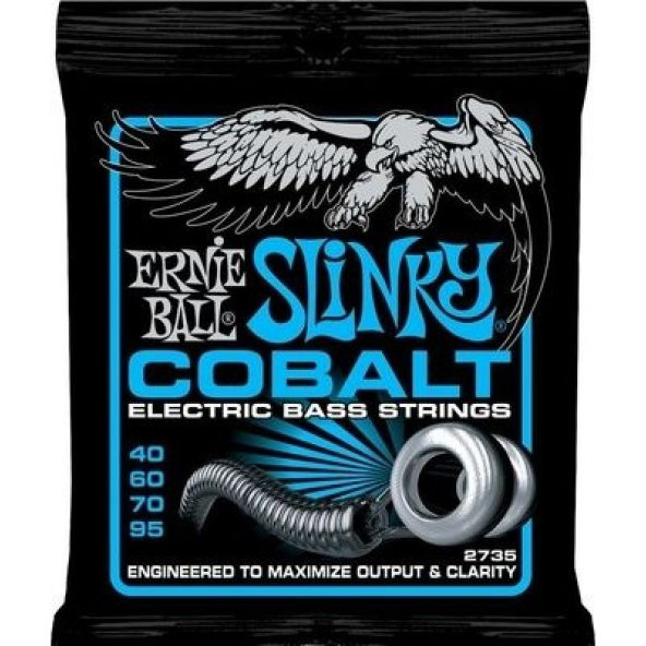 Ernie Ball P02735 Cobalt Extra Slinky Bas Gitar Teli ürün görseli 1