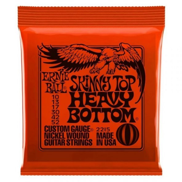 Ernie Ball P02215 Skinny Top Heavy Bottom Nickel 10-52  Elektro Gitar Teli ürün görseli 1
