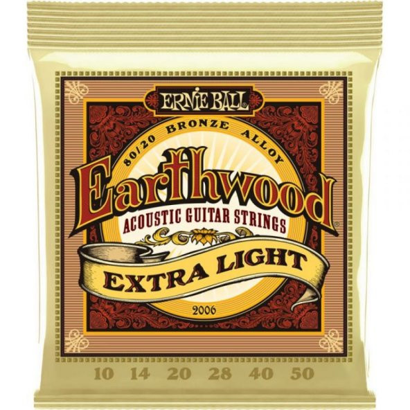 Ernie Ball P02006 Extra Light 10-50 Akustik Gitar Teli ürün görseli 1