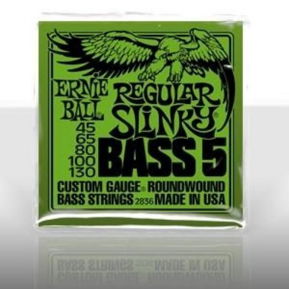 Ernie Ball P02836 Regular Slinky Nickel 45-130 (5 Telli) Bas Gitar Teli ürün görseli 1