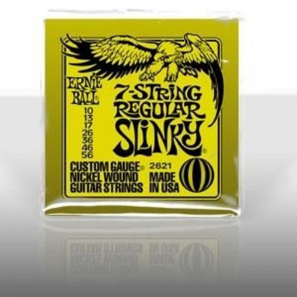 Ernie Ball P02621 Regular Slinky Nickel 10-56 (7 Telli) Elektro Gitar Teli ürün görseli 1