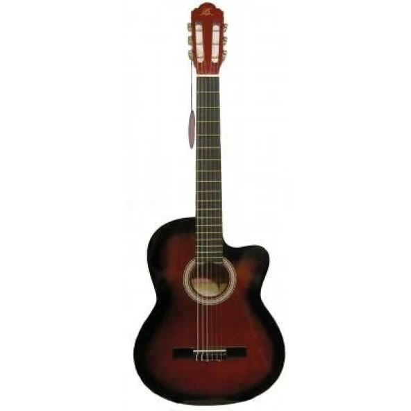Barcelona LC 3900 CRDS Cutaway Kırmızı Sunburst Klasik Gitar ürün görseli 1
