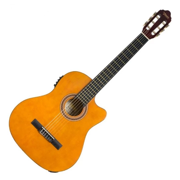 Valencia Vc104tce Elektro Klasik Gitar 4/4 Naturel Sap Çelikli ürün görseli 1