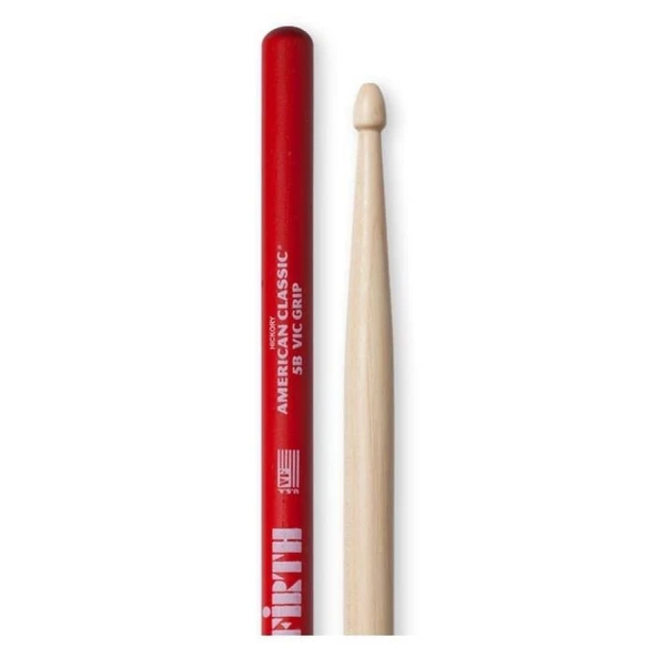 Vicfirth V5B Grip Baget (Çift) 5B Hickory 0.595"x16" Medium - Resim 3