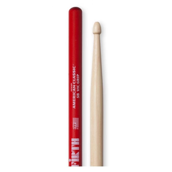 Vicfirth V5B Grip Baget (Çift) 5B Hickory 0.595"x16" Medium ürün görseli 1
