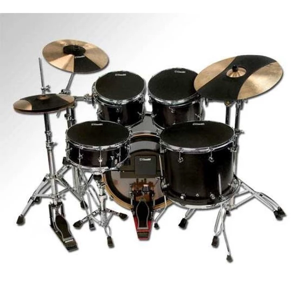 Evans Sisetstd 12+13+14+16 + Kick + Hihat + Crash + Ride Standart Kit Hq Sound Off Susturucu Seti ürün görseli 1