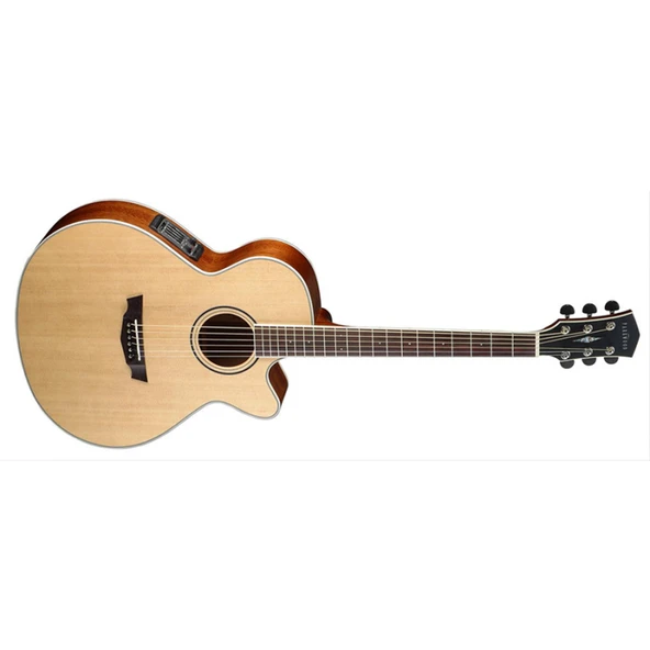 Cort Pw370M-Ns Elektro Akustik Cutaway Gitar, Çantalı, Parkwood Serisi, Fishman Eq ürün görseli 1
