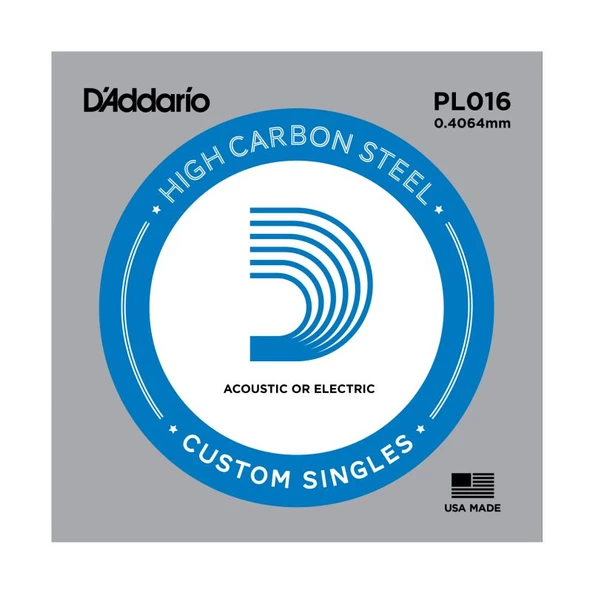DADDARIO PL016 Elektro Gitar 3.Tel (Sol Teli) ürün görseli 1
