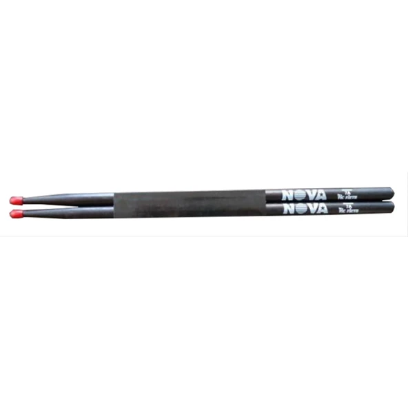 VICFIRTH N7ANB BAGET NOVA 7A NYLON TIP RED COLOURED, BLACK ürün görseli 1