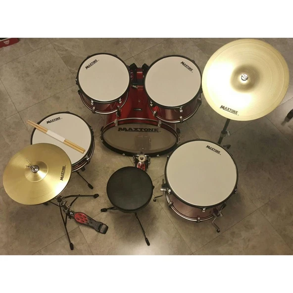 Maxtone Mxc-3017nbk Davul Set Siyah - Resim 2