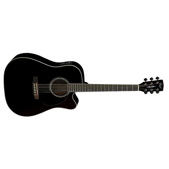 Cort Mr710F Bk Elektro Akustik Gitar, Siyah, Fishman Eq ürün görseli 1