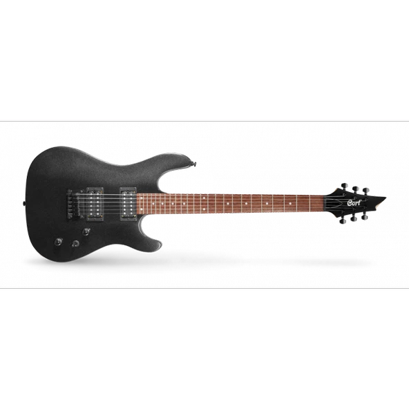 Cort Kx100 Bkm Elektro Gitar, Metalik Siyah, (H-H) ürün görseli 1