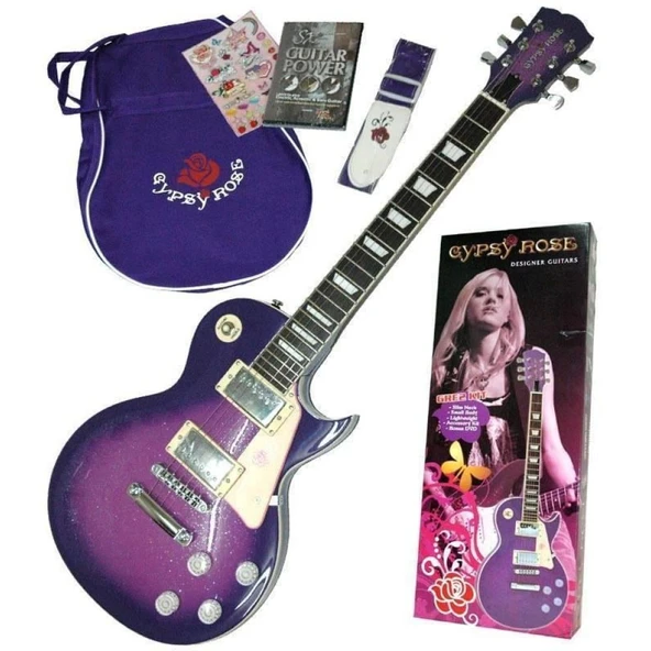 Valencia Gre2kcpp Elektro Gitar Gypsy Rose Set - Resim 2