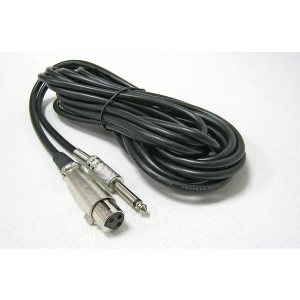 Fugue FL-08 Mikrofon Kablo 5 Metre XLR-Çivi Jack ürün görseli 1