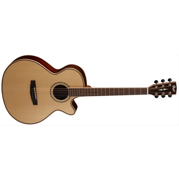 Cort As-S5 Nat Elektro Akustik Gitar, Çantalı, Naturel ürün görseli 1