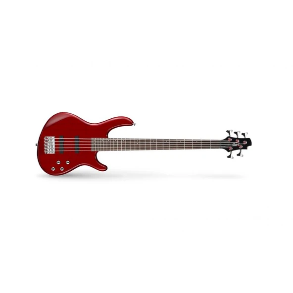 Cort Ab5Plustr Bass Gitar, Aktif, 5 Telli, Trans Kırmızı ürün görseli 1