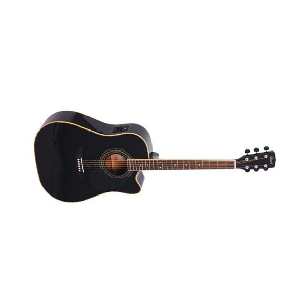 Cort Ad880Cebk Elektro Akustik Gitar, Siyah, Ladin Kapak ürün görseli 1