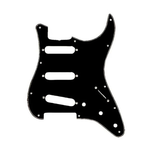 Fender Pickguard Stratocaster S/S/S 11-Hole Mount B/W/B 3-Ply Pickguard ürün görseli 1