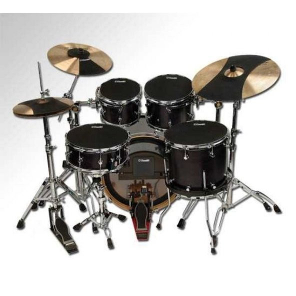 Evans Sisetfsn 10+12+14+14 + Kick + Hihat + Crash + Ride Fusion Tüm Hq Sound Off Susturucu Seti ürün görseli 1