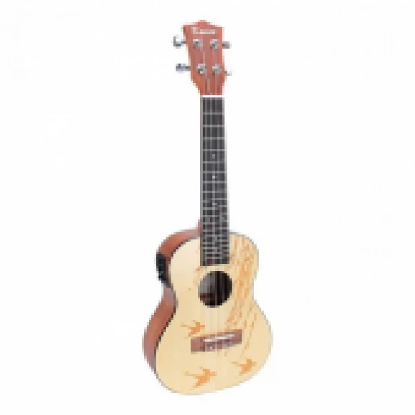 Kmise UK-24D Concert Elektro Ukulele (Taşıma Çantası Hediyeli) ürün görseli 1
