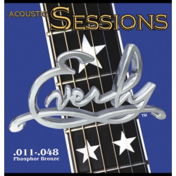 EVERLY Sessions Phosphor Bronze Akustik Tel 7211 Akustik Gitar teli Akustik Gitar Hard case ürün görseli 1