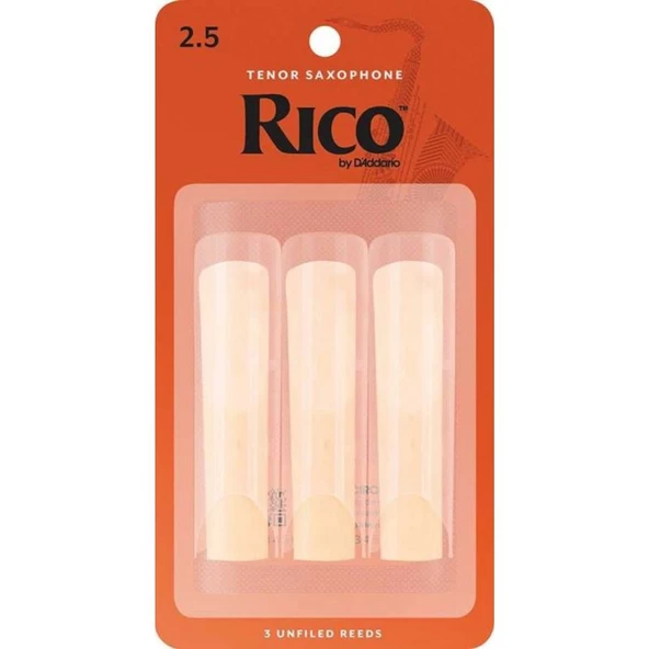 D\'Addario Woodwinds Rico RKA0325 Tenor Saksafon Kamışı (3 lü) No:2.5 ürün görseli 1