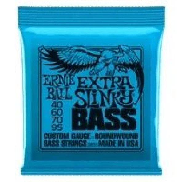 Ernie Ball P02835 Extra Slinky Nickel 40-95 (4 Telli) Bas Gitar Teli ürün görseli 1