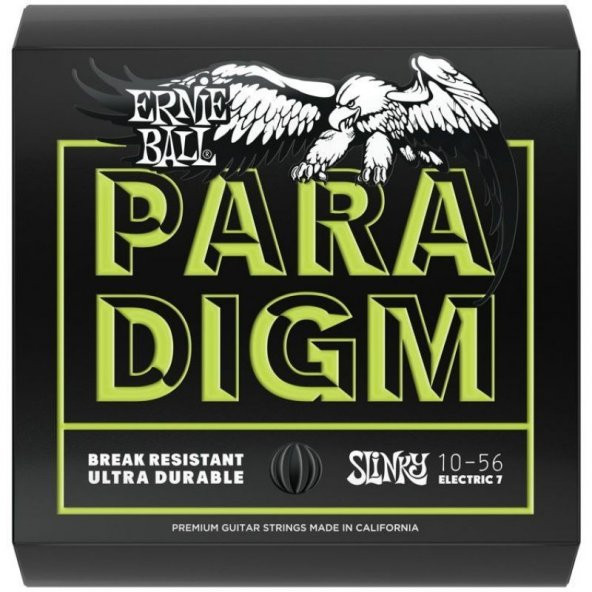ERNIE BALL P02028 Paradigm 7 telli Regular Slinky 10-56 Elektro Gitar Tel Seti ürün görseli 1