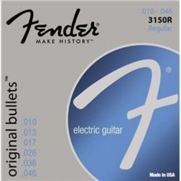 Fender Original Bullet 3150R Pure Nickel .010-.046 Elektro Gitar Teli ürün görseli 1