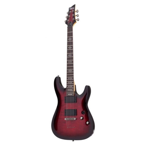 Schecter Demon-6 Elektro Gitar (Crimson Red Burst) ürün görseli 1