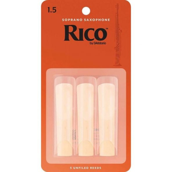 DAddario Woodwinds Rico RIA0315 Soprano Saksafon  Kamışı (3 lü) No:1.5 ürün görseli 1