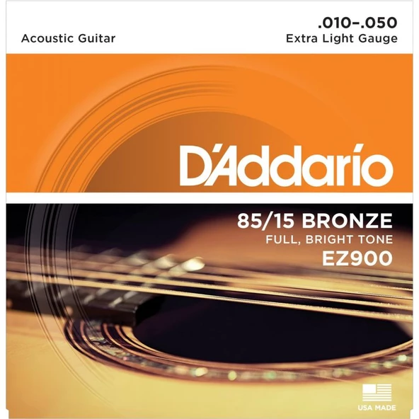 DADDARIO EZ900 Akustik Gitar Tel Seti ürün görseli 1