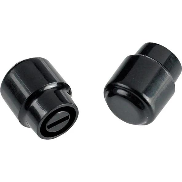 Fender Telecaster Barrel Switch Tips Black 2 Kontrol Düğmesi ürün görseli 1